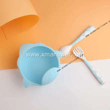 Soft silicone food feeding spoon set for baby